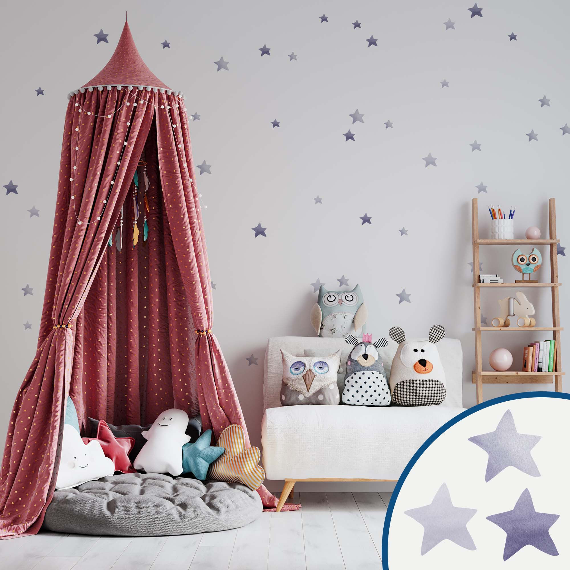 Renkli Yıldız Sticker IX