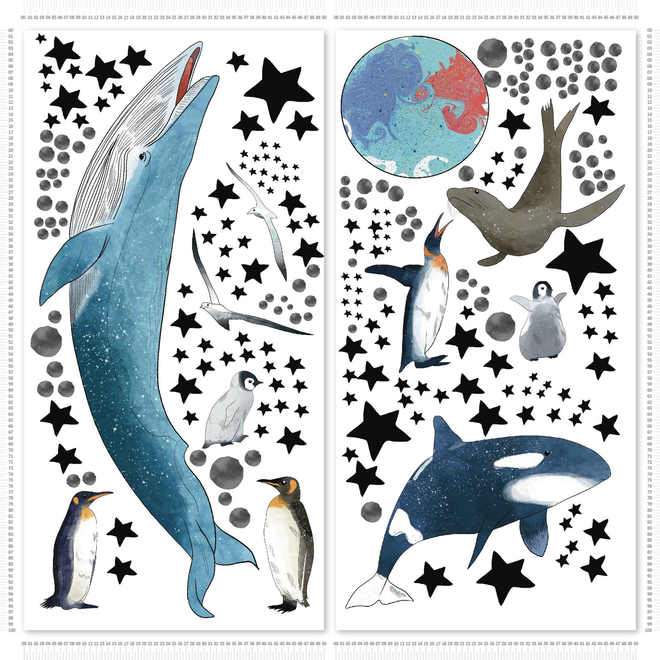 Mavi Balina ve Arkadaşları I - Sticker Set