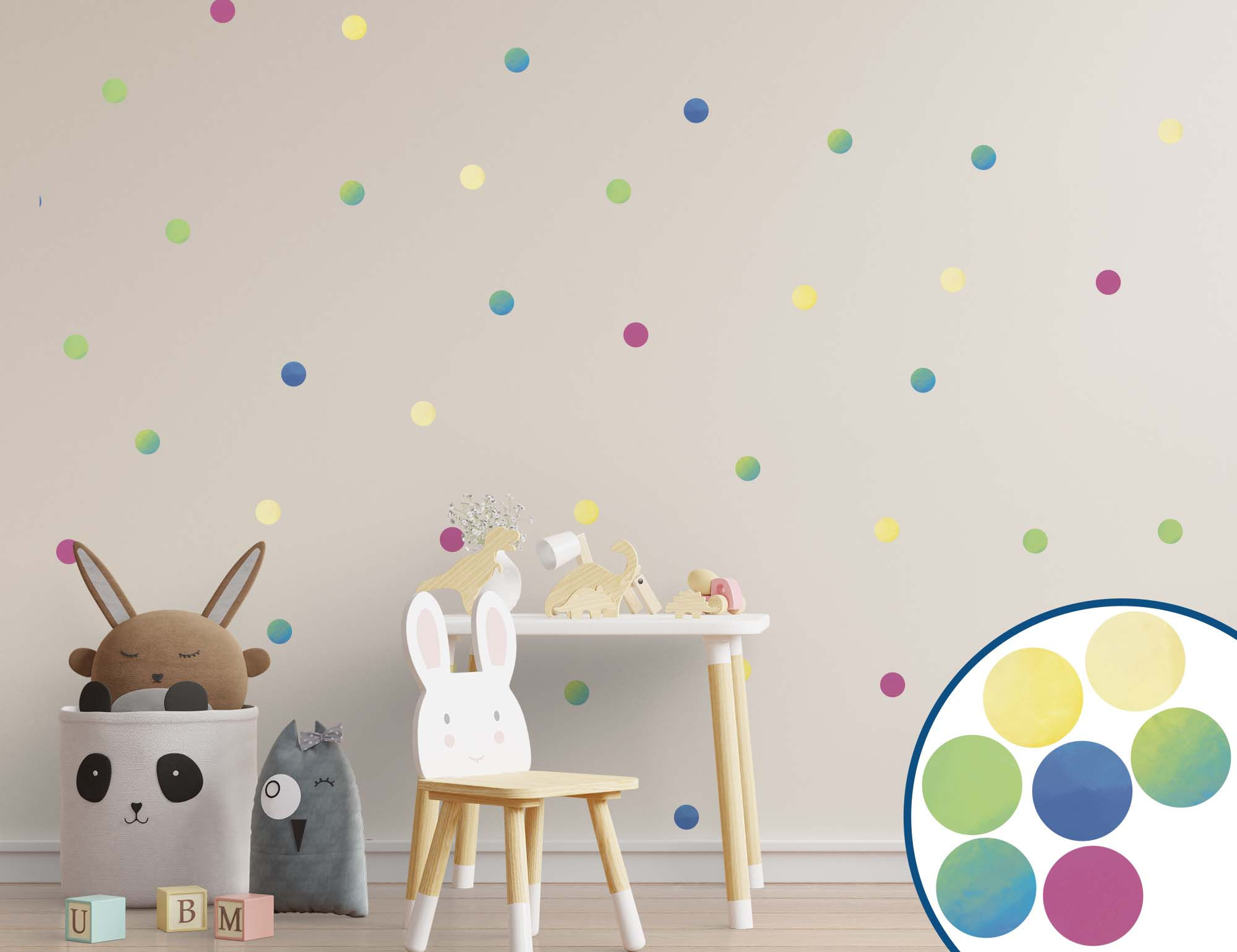 Rengarenk Puantiye Sticker XX