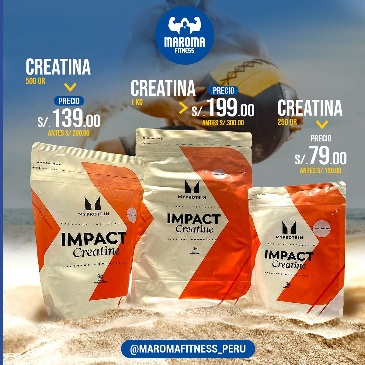 Creatina 500 gr Myprotein 