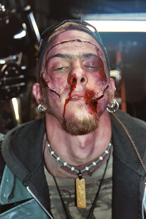 Feature Film Production makeup artist, Makeup Department Head, Special Effects Makeup Artist, casualty special effects makeup by Dhyana Renee Forte in Savannah GA.