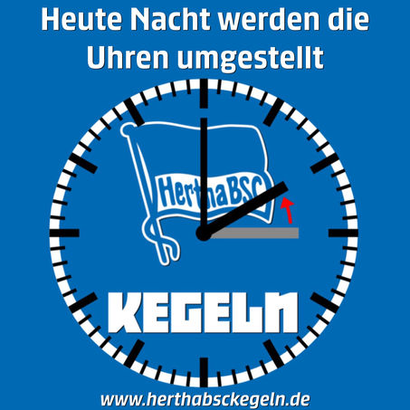 Uhren umstellen nicht vergessen!