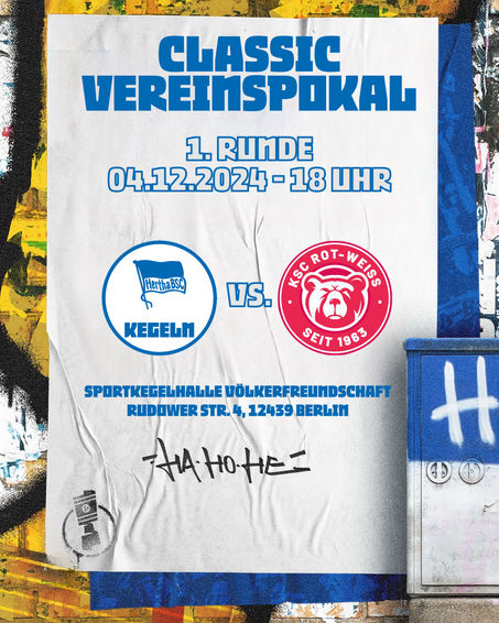 Termin für die 1. Runde des Berliner Classic-Vereinspokal steht nun fest.