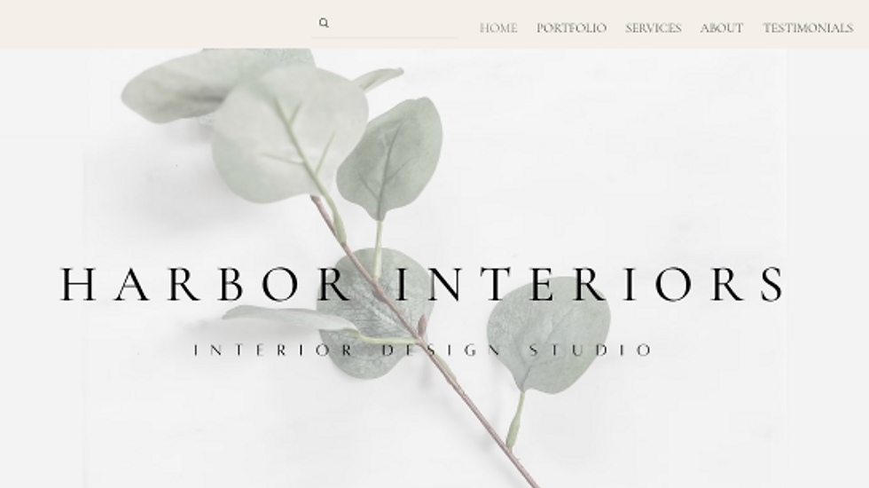 interior design studio portfolio domain example