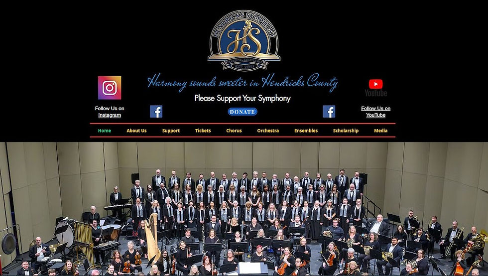 community orchestra website example