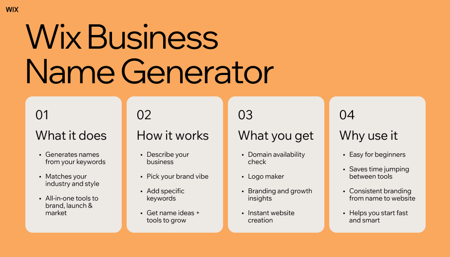 Wix Business Name Generator