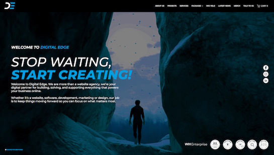 Digital Edge website example