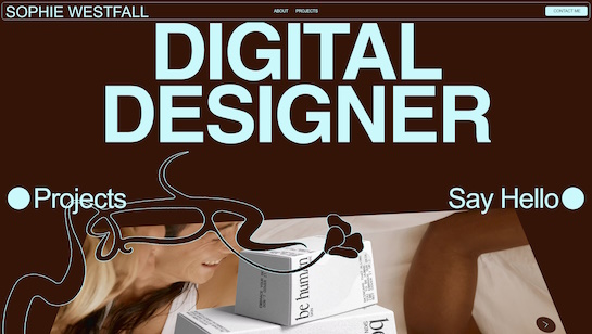 Sophie Westfall website example