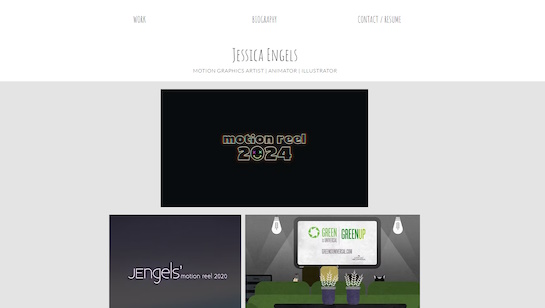 motion graphics and animation portfolio example