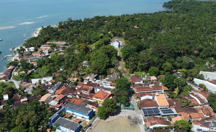 Centro da Velha Boipeba, onde acontecerá o Festival de Primavera de Boipeba.