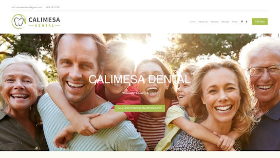 Calimesa Dental website