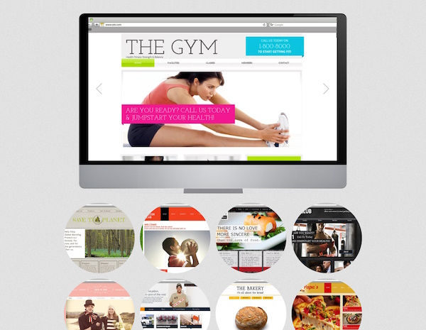 featured web design projects page example