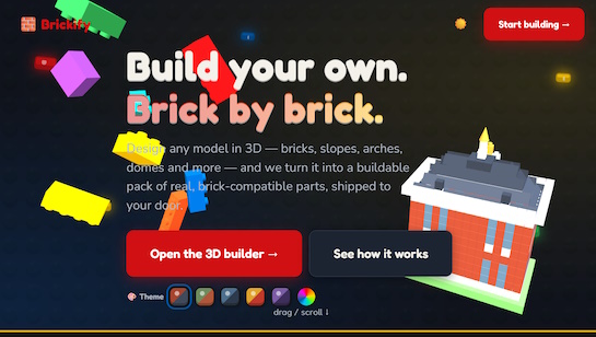 Brickify 3D brick model builder headless website