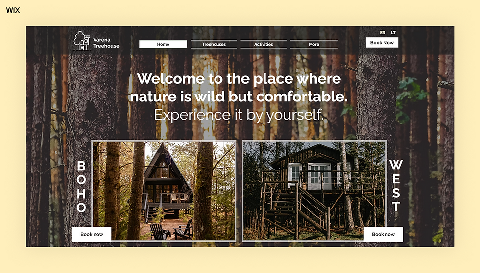 hospitality web design