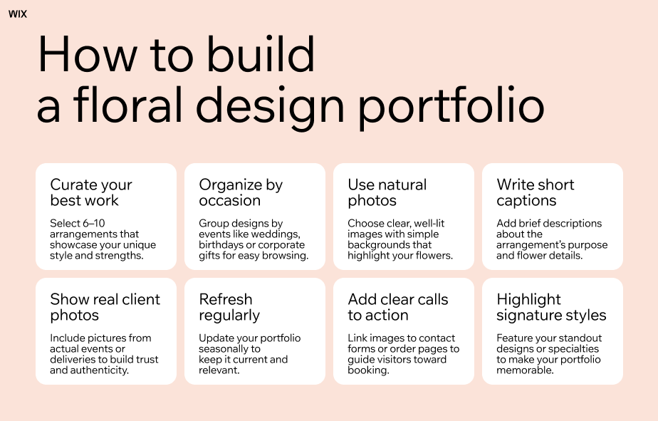 How to build a floral design portfolio