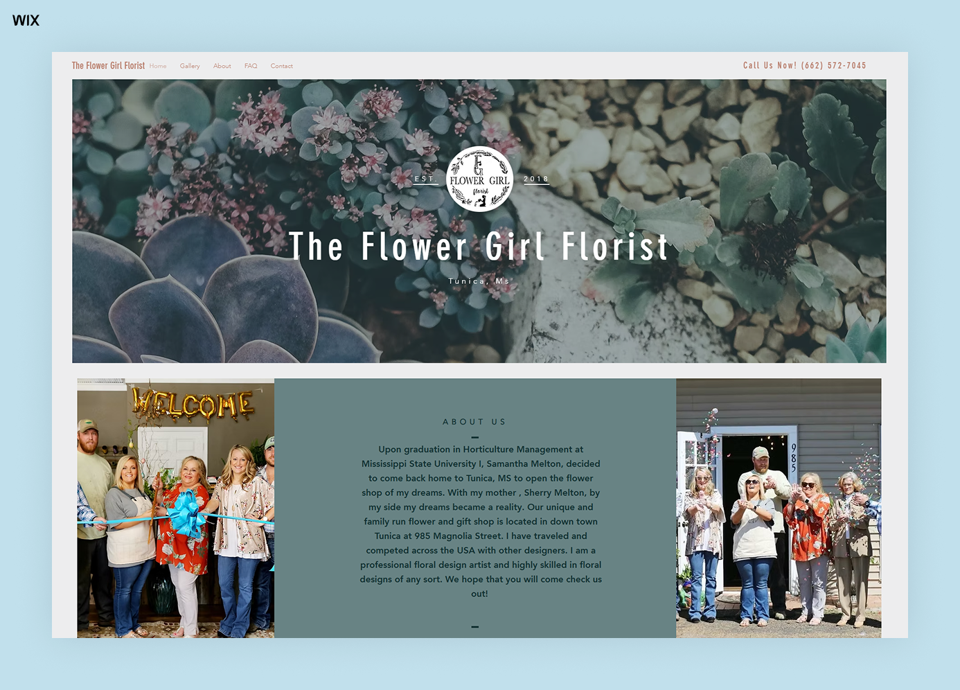 How to make a florist or flower shop website + examples