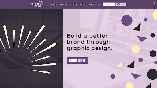Luminary Media website example