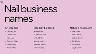 nail business names