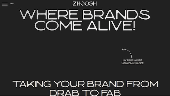 Zhoosh website example