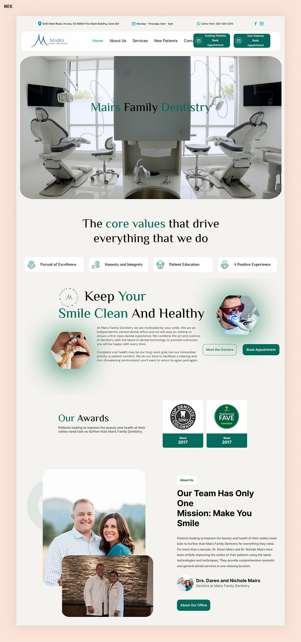 dental website examples