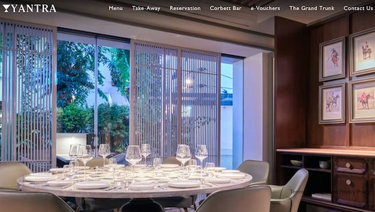 Indian fine dining restaurant domain