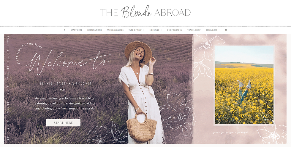 Lifestyle blog example