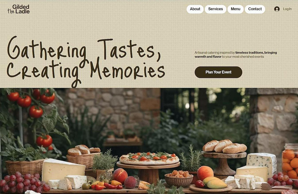 catering website design