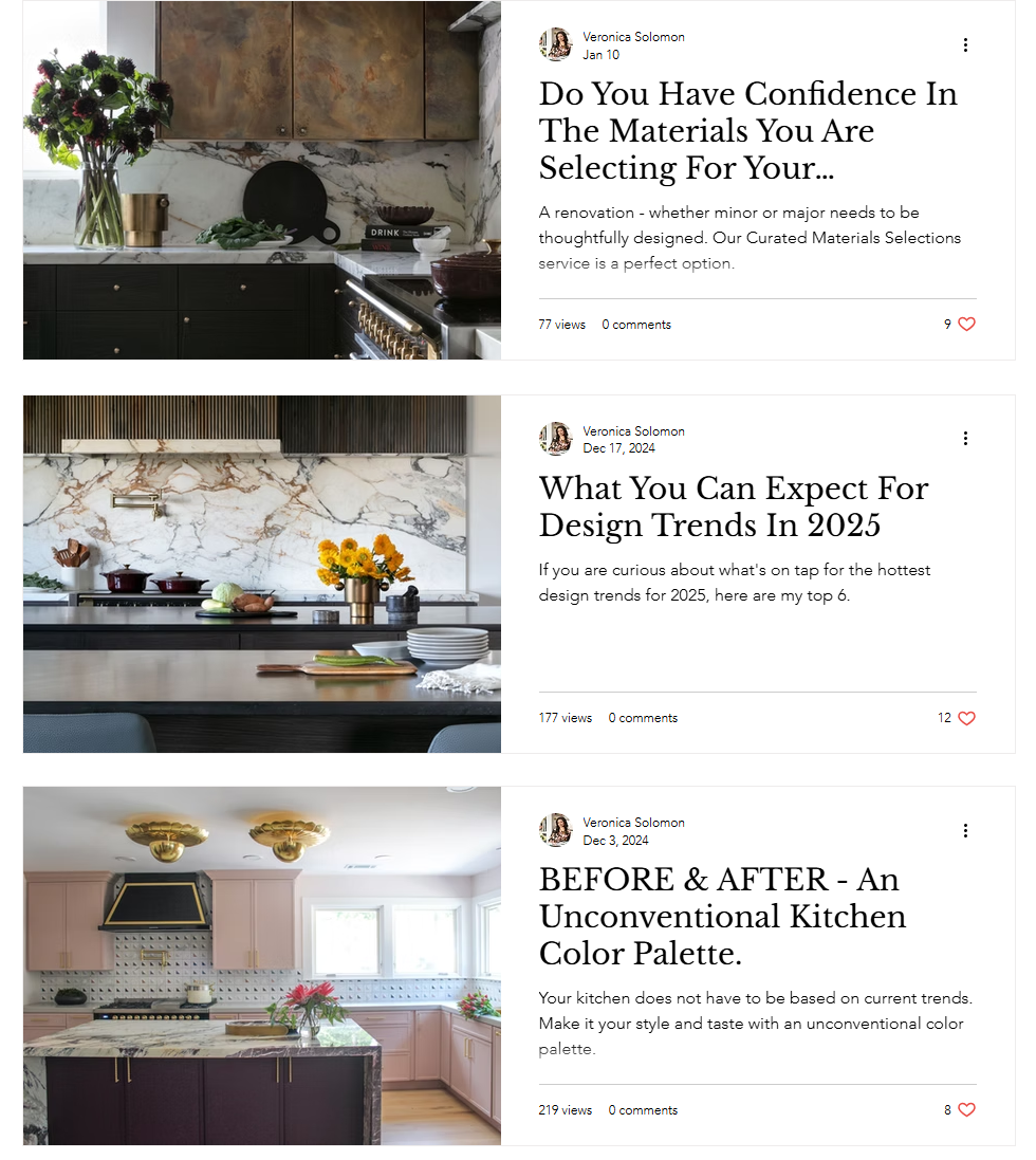 Casa Vilora Interiors blog