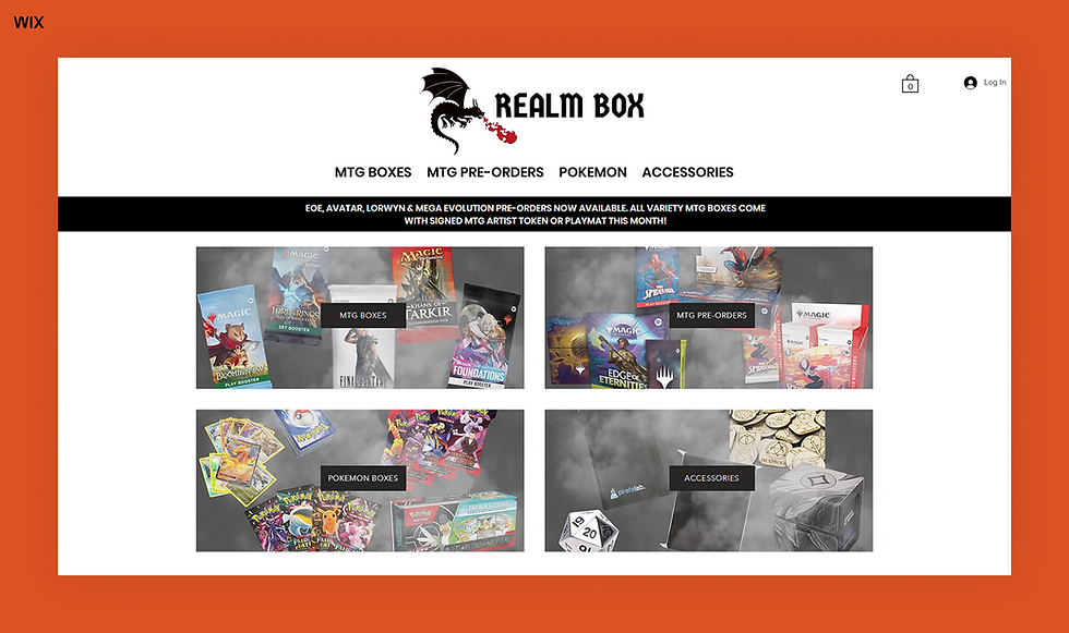 gaming website layout ideas