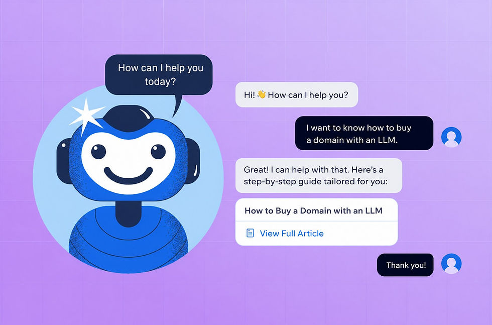 How to use AI to buy a domain name