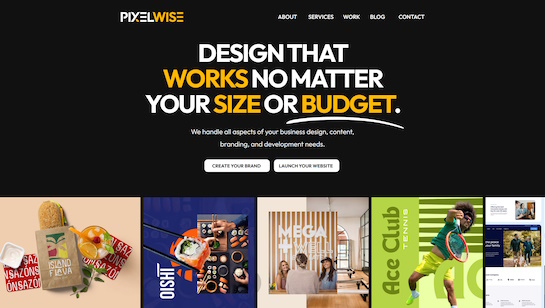 Pixelwise Creative website example