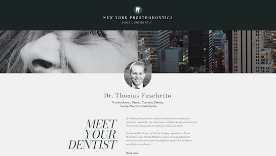 New York dental office website design
