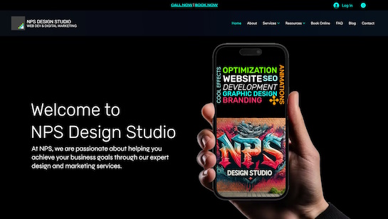 NPS Design Studio website example