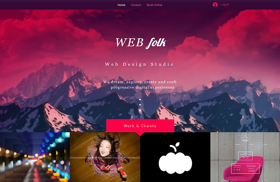 web design studio website template