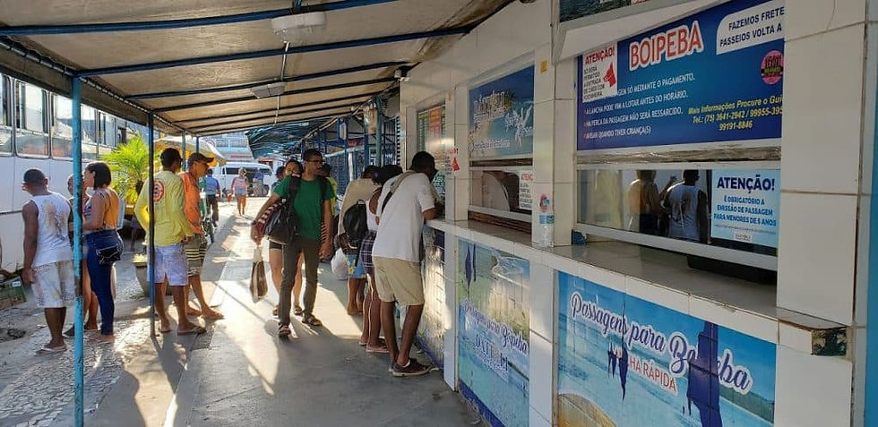 Guiche para compras das passagens Valenca Morro