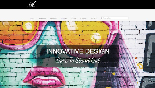 Innovative Design website example