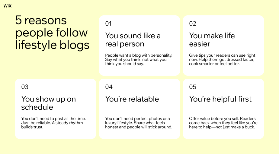 reasons people follow lifestyle blogs