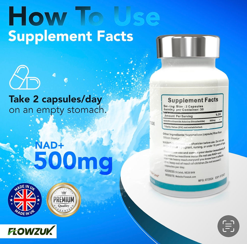 Flowzuk NAD+ Capsules | 60 Capsules product image 2