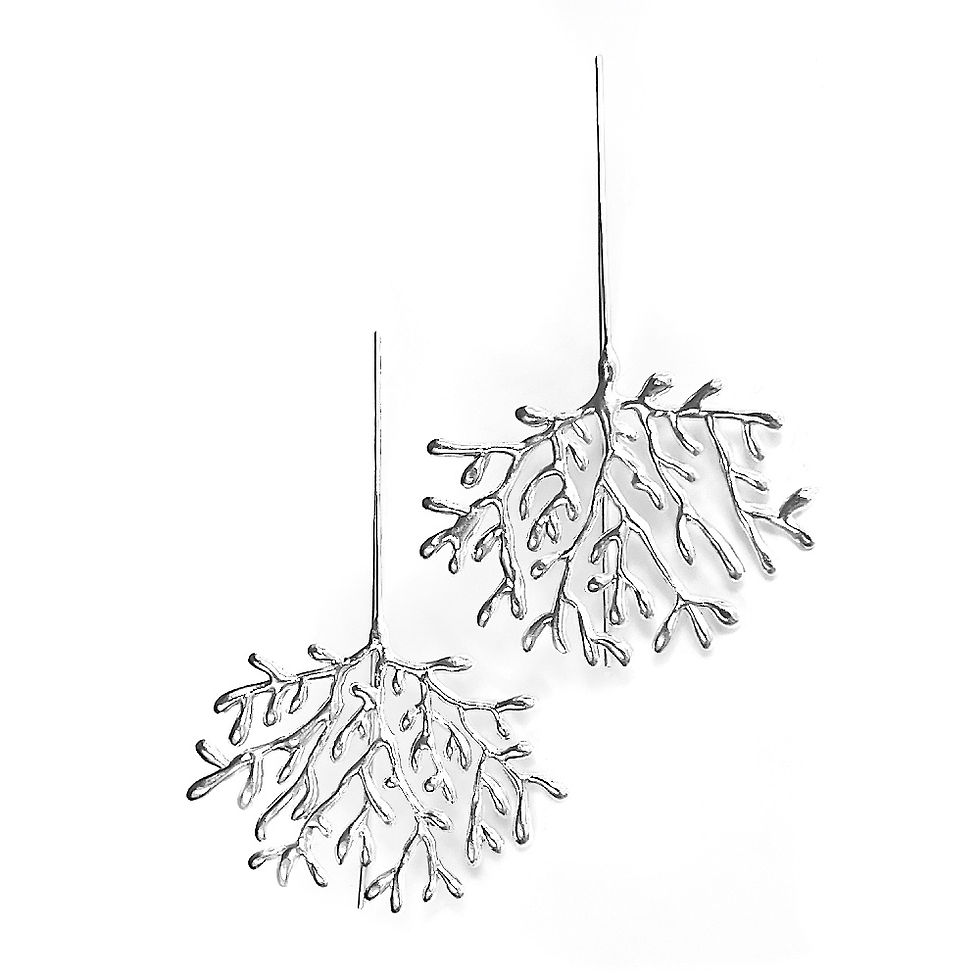 Thumbnail: Silver earrings "Corals"