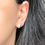 Thumbnail: Silver earrings "Tears" in the ear. Silver 925. Tanya Romanov jewellery.