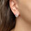 Thumbnail: Silver earrings "Sensual Collection". In the ear