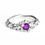 Thumbnail: Silver ring with amethyst