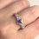 Thumbnail: Silver ring with amethyst
