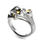 Thumbnail: Silver ring "Sensual Collection" with partial gilding. Additional view.
