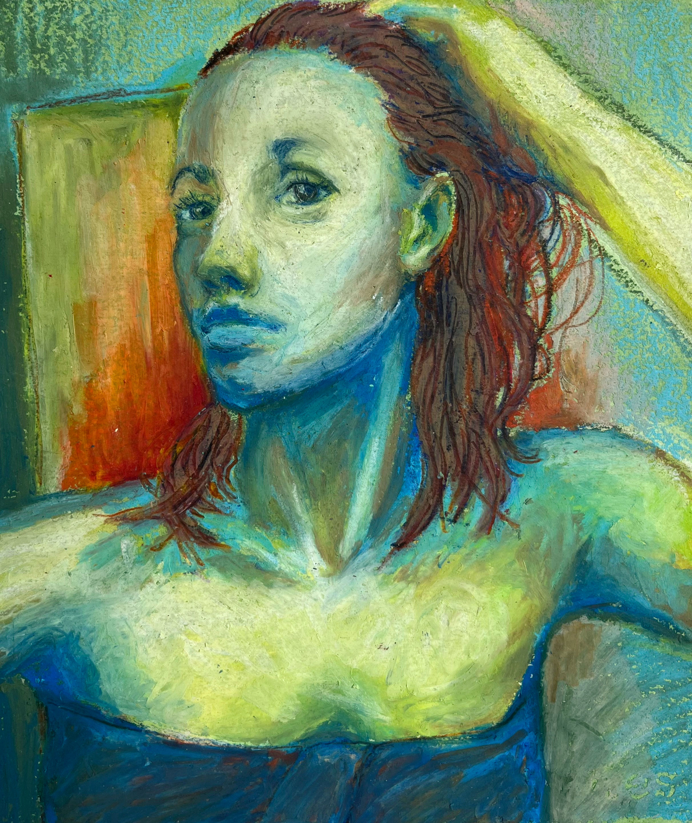 Entering (portrait) 10" x 11.25" Original