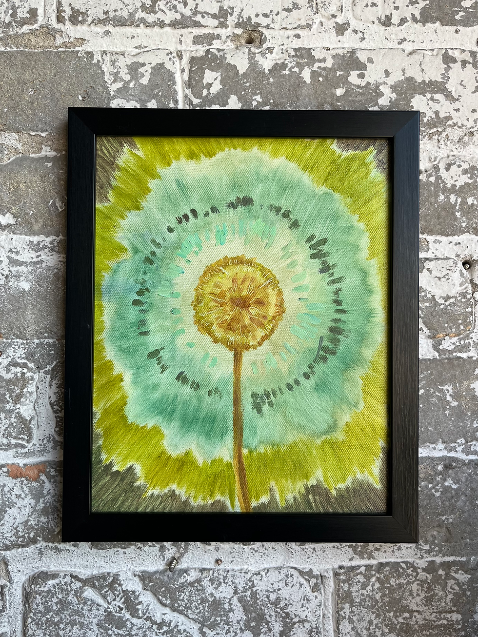 Thumbnail: Exploding Dandelion (series) - 8" x 10" Original