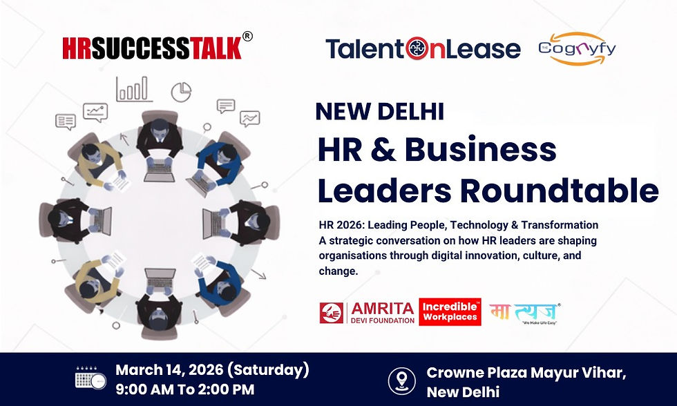 HR SUCCESS TALK | Exclusive HR Leaders Roundtable Discussion | Noida