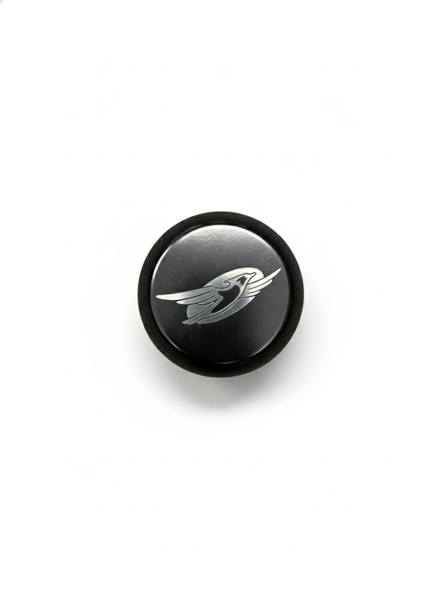 Thumbnail: COAST WHEEL CENTRE CAP - BLACK T/S LG412 Suits Jayco Top View