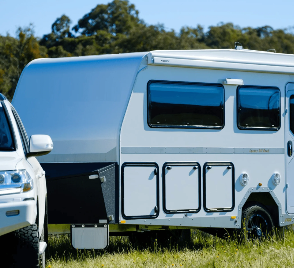 Aussie Traveller Service Door 550x1250mm Twin Lock Front View