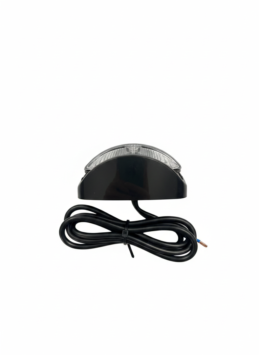 Thumbnail: JAYCO Front Marker Light Clear Lens Black Base Side View